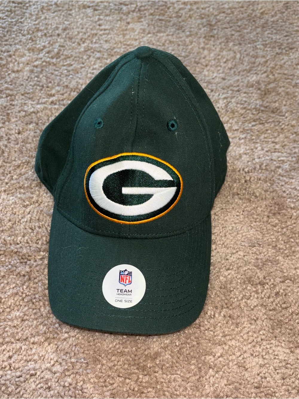 NFL Green Bay packers Black and Green Team Apparel Cap